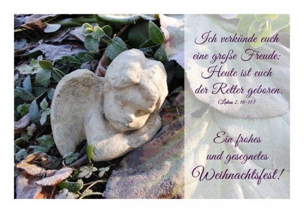 Christliche Weihnachtswünsche "Eine große Freude"