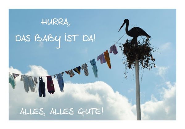 Glückwünsche zur Geburt mit Foto Naturzauber