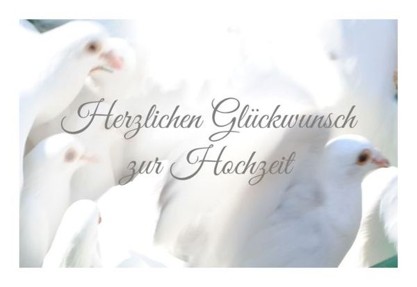 Glückwünsche zur Hochzeit &ldquo;Tauben&rdquo; - KLAPPKARTE & KUVERT | Naturzauber