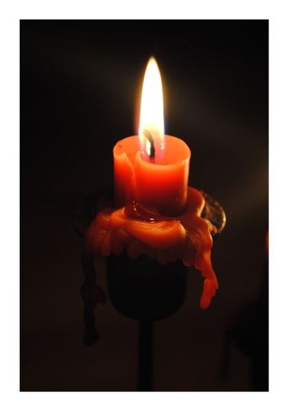 Originelle Weihnachtskarten &quot;Kerzenschein 2&quot; - KLAPPKARTE &amp; KUVERT