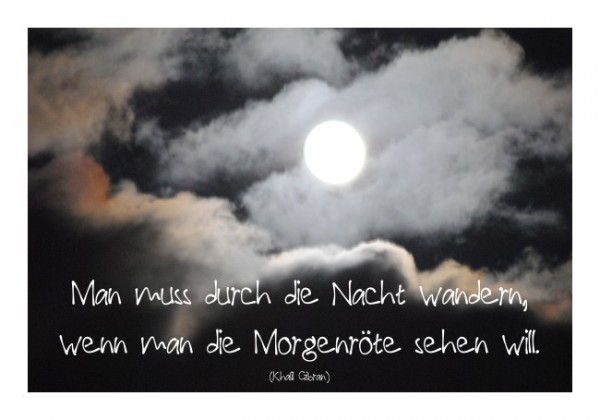 Spruchkarten "Licht und Dunkel" KLAPPKARTE & KUVERT Naturzauber